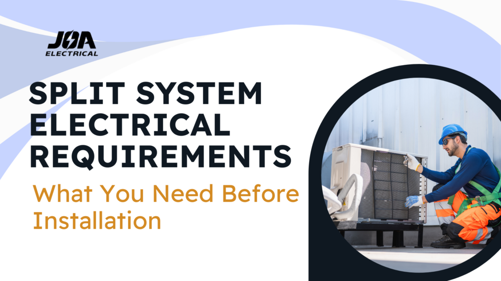 Split system electrical requirements guide before air conditioner installation